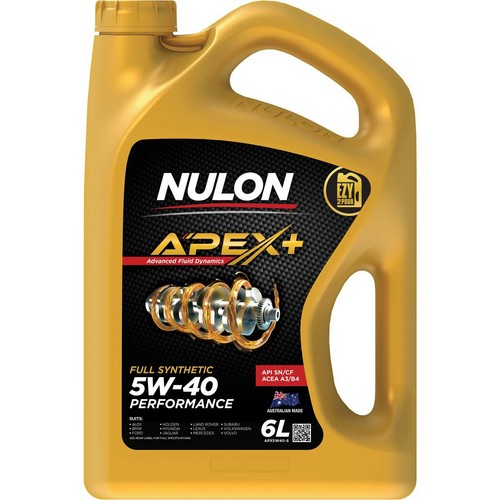 Nulon Apex+ Performance 5W-40 Engine Oil 6L - APX5W40-6 Car Service