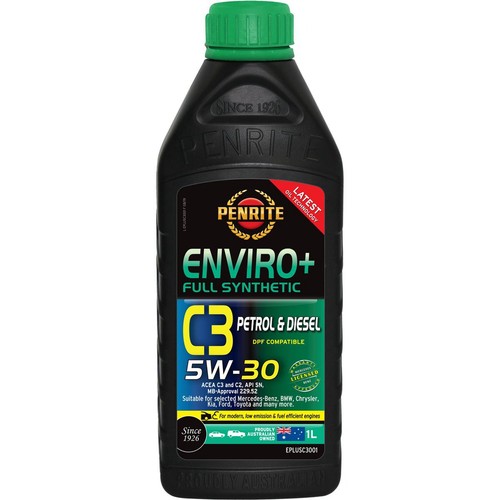 Penrite Enviro+ C3 5W-30 Engine Oil 1L - EPLUSC3001 Car Service Workshop Tool