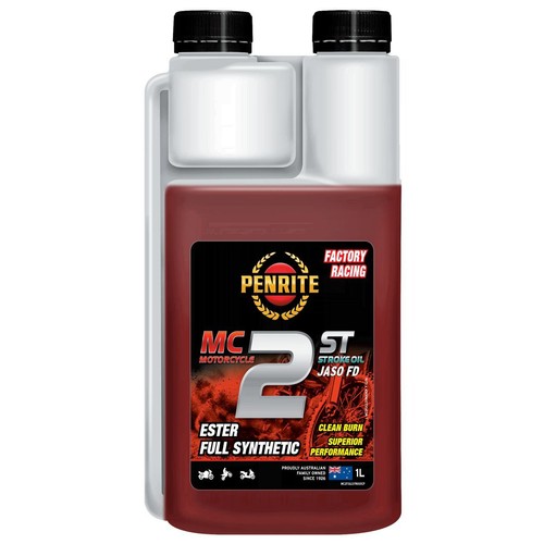 Penrite Motorcycle 2 Stroke Full Synthetic 1L - MC2FULLSYN001CP Car Service