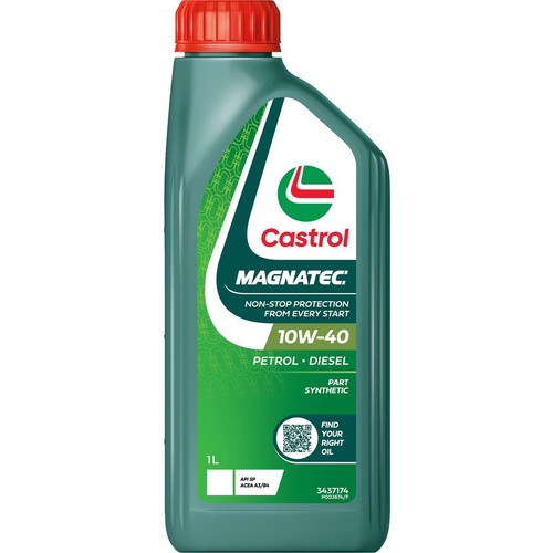 Castrol Magnatec 10W-40 Engine Oil 1L - 3437174 Car Service Workshop Tool