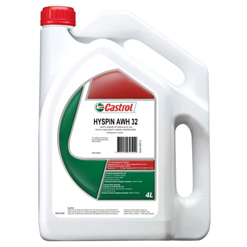 Castrol Hyspin AWH 32 Hydraulic Oil 4L - 4103014 Car Service Workshop Tool