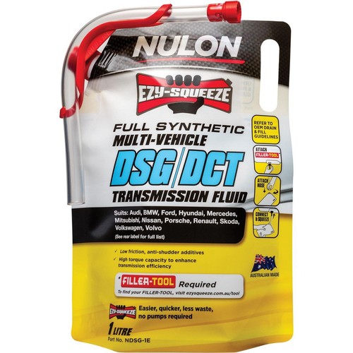 Nulon Dual Clutch Transmission Fluid 1L - NDSG-1E Car Service Workshop Tool