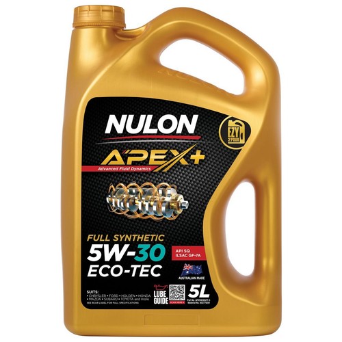 Nulon Apex+ Full Synthetic Eco-Tec 5W-30 Engine Oil 5L - APX5W30GF7-5 Auto