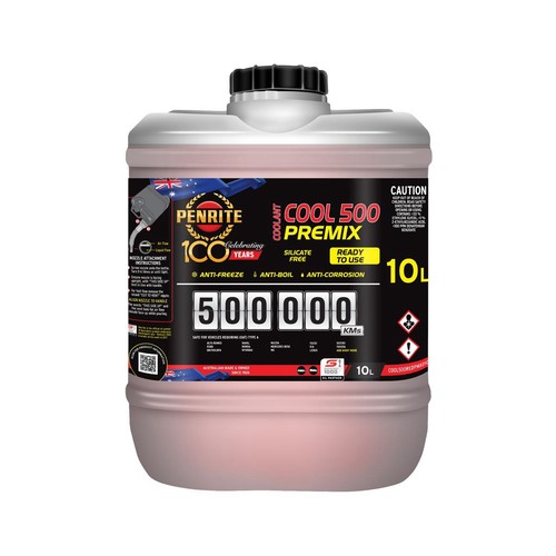 Penrite 500,000km Red Coolant Premix 10L - COOL500REDPMX010 Car Service