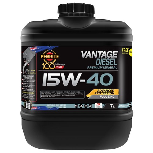 Penrite Vantage Diesel 15W-40 Mineral Engine Oil 7L - VANDSL15W40007 Car Service
