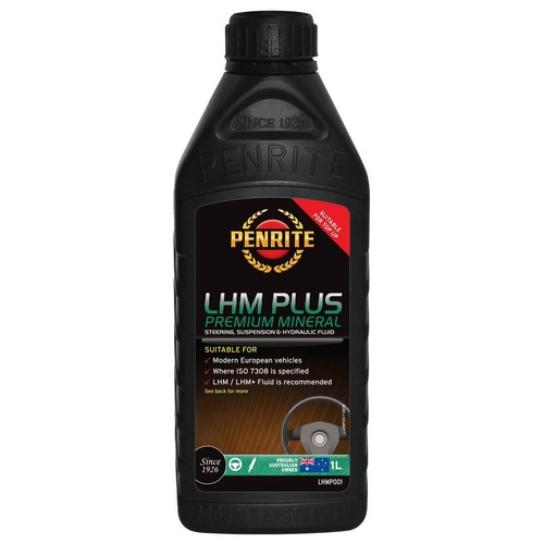 Penrite LHM Plus Power Steering Fluid 1L - LHMP001 Car Service Workshop Tool