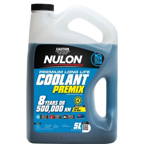 Nulon Premium Long Life Blue Coolant Premix 5L - BLLTU5 Car Service
