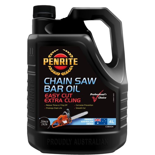 Penrite Chain Saw Bar Oil 4L - CSB004 Car Service Workshop Tool