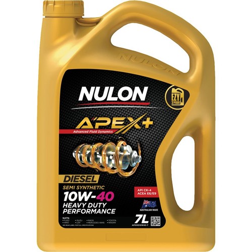 Nulon Apex+ Heavy Duty Diesel 10W-40 Engine Oil 7L - APXHD10W40-7 Car Service