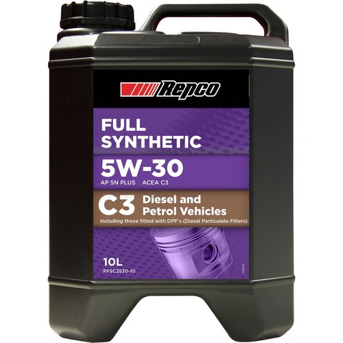 Repco Full Synthetic 5W-30 Engine Oil 10L Car Service Workshop Tool Auto Part