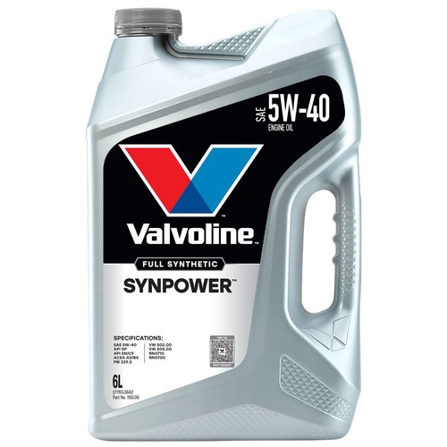 Valvoline SynPower 5W-40 Engine Oil 6L - 1155.06 Car Service Workshop Tool