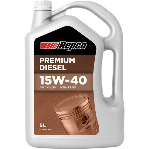 Repco Diesel 15W-40 Engine Oil 5L Car Service Workshop Tool Auto Part