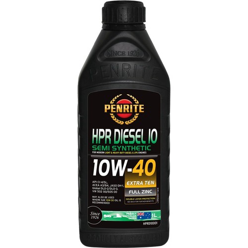 Penrite HPR Diesel 10 Semi Synthetic 10W-40 Engine Oil 1L - HPRD10001 Auto