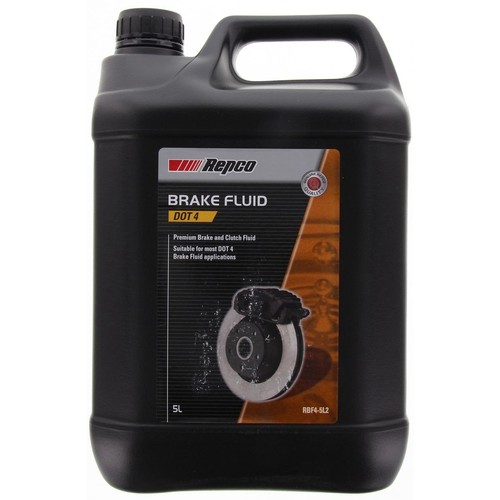 Repco DOT 4 Brake Fluid 5L - RBF4-5L2 Car Service Brake Parts Workshop Tool