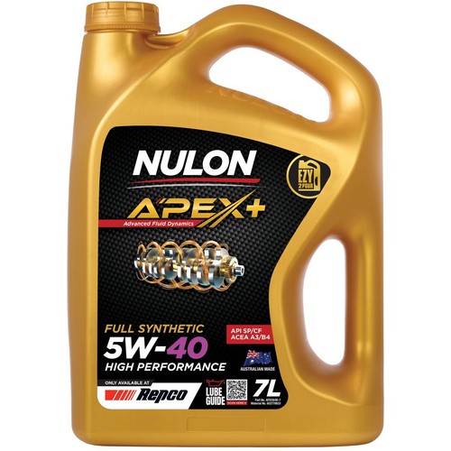 Nulon Apex+ Full Synthetic High Performance 5W-40 Engine Oil 7L - APX5W40-7