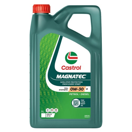 Castrol Magnatec 0W-30 D Engine Oil 5L - 3440165 Car Service Workshop Tool