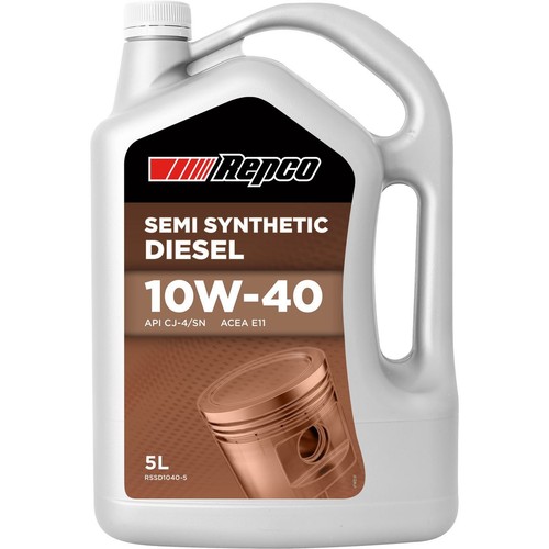 Repco Semi Synthetic 10W-40 Engine Oil 5L Car Service Workshop Tool Auto Part