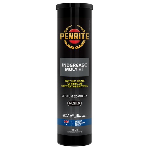 Penrite Indgrease Moly HT NLGI 1.5 Industrial Moly Grease 450g cartridge - INDGR