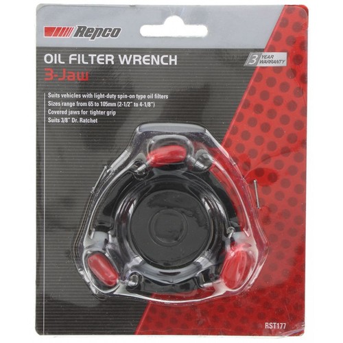 Repco Oil Filter Wrench 3 Jaw - RST177 Oil Filter Service Car Service