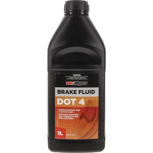 Repco DOT 4 Brake Fluid 1L - RBF4-01L2 Car Service Brake Parts Workshop Tool