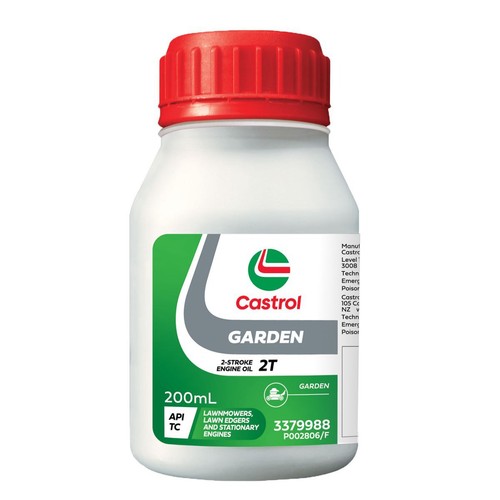 Castrol Garden 2T 2 Stroke Oil 200mL - 3379988 Car Service Workshop Tool