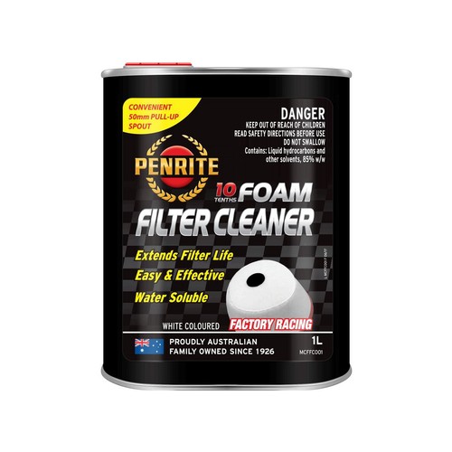 Penrite 10 Tenths Foam Filter Cleaner 1L - MCFFC001 Car Service Workshop Tool