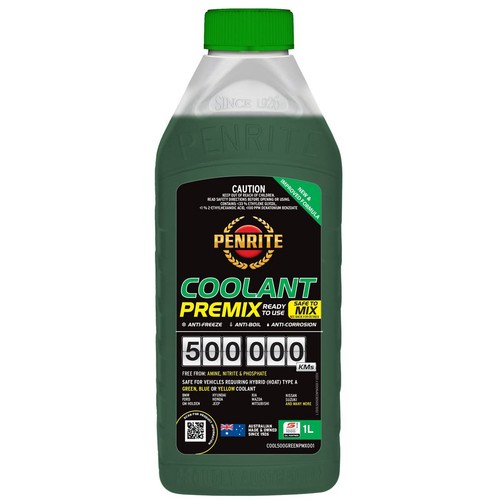 Penrite 500,000km Green Coolant Premix 1L - COOL500GREENPMX001 Car Service
