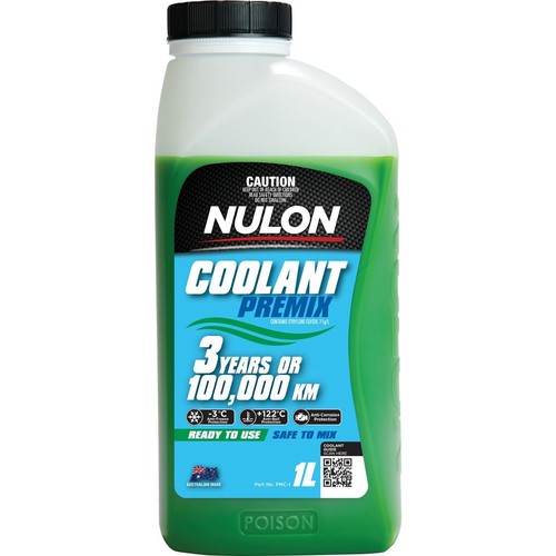 Nulon Premix Green Coolant 1L - PMC-1 Car Service Workshop Tool