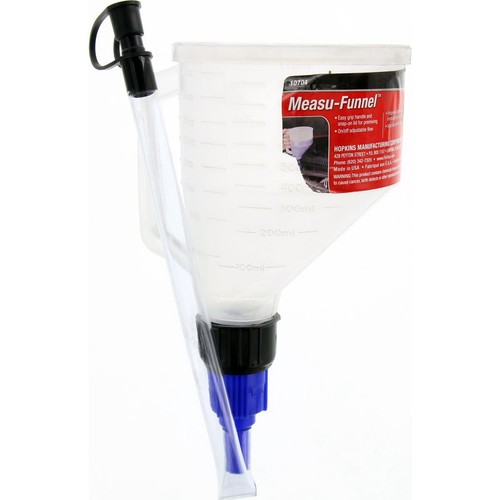 Hoppy Measuring Funnel with On-Off Spout - 10704 Car Service Workshop Tool