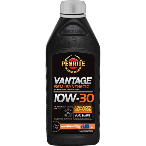 Penrite Vantage Semi Synthetic 10W-30 Engine Oil 1L - VANSEMI10W30001 Auto