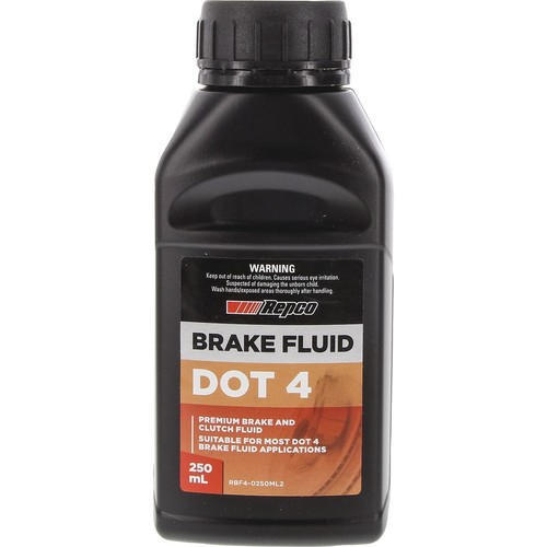 Repco DOT 4 Brake Fluid 250ML - RBF4-0250ML2 Car Service Brake Parts Auto Part