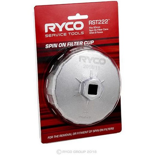 Ryco Spin On Oil Filter Removal Cup - RST222 Oil Filter Service Car Service