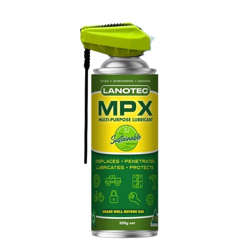 Lanotec Multi-Purpose Lubricant/Penetrant - 300g Aerosol - MPX 0300 Car Service