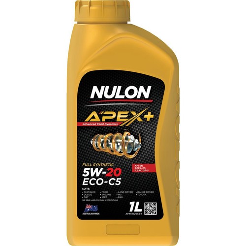 Nulon Apex+ Eco C5 5W-20 Engine Oil 1L - APX5W20C5-1 Car Service Workshop Tool