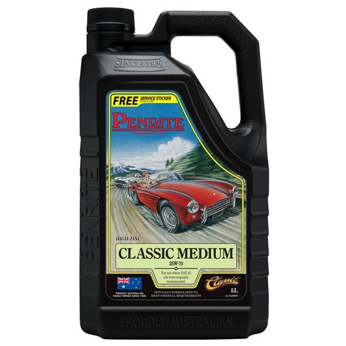 Penrite Classic Medium 25W-70 Engine Oil 5L - CLASM005 Car Service Workshop Tool