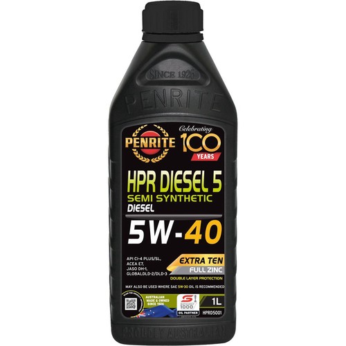 Penrite HPR Diesel 5 Semi Synthetic 5W-40 Engine Oil 1L - HPRD5001 Car Service