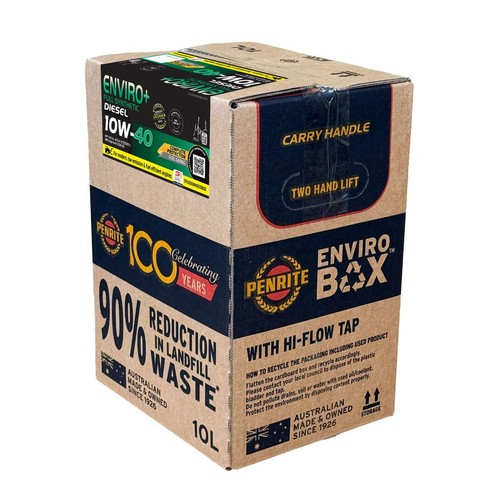 Penrite Enviro+ 10W-40 Engine Oil 10L Enviro Box - EPLUS10W40010BOX Car Service