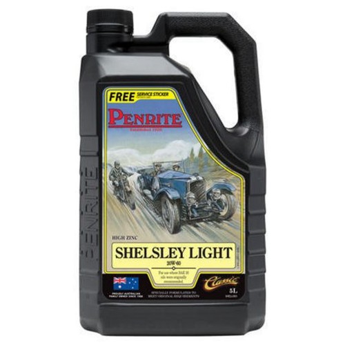 Penrite Shelsley Light 20W-60 Engine Oil 5L - SHELL005 Car Service Workshop Tool