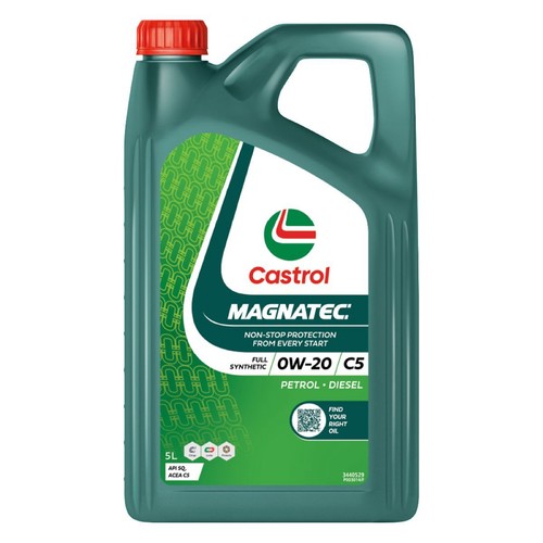 Castrol Magnatec 0W-20 C5 Engine Oil 5L - 3440529 Car Service Workshop Tool