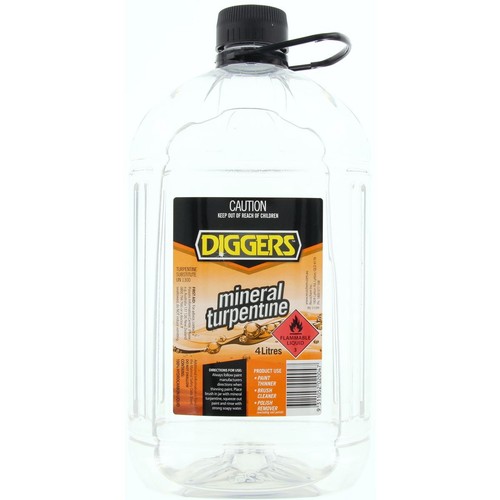 Diggers Mineral Turpentine 4Ltr - 16010-4DIG Car Service Workshop Tool