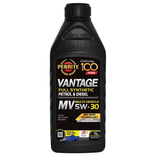 Penrite Vantage MV Full Synthetic 5W-30 Engine Oil 1L - VANMV5W30001 Car Service