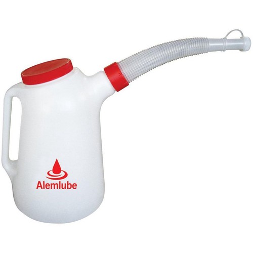 Alemlube Oil Measure With Flexible Spout 5L - 5000MFN Car Service Workshop Tool