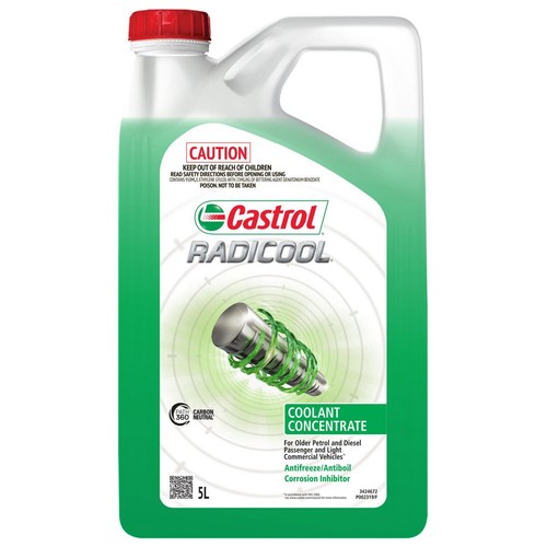 Castrol Radicool Green Coolant Concentrate 5L - 3424672 Car Service
