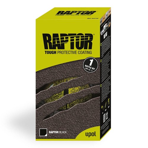 RAPTOR Tough Protective Coating 1 Bottle Kit - Black 950ml - RLB/S1 Auto