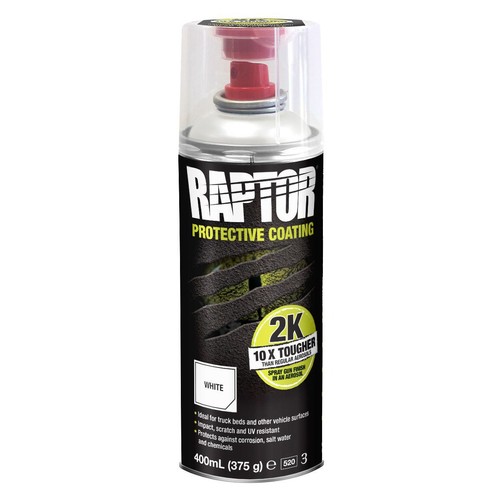 RAPTOR 2K Aerosol White 400ml - RLW/AL Auto