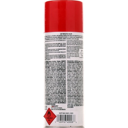 Dupli-Color Vinyl & Fabric Paint Red 311g - HVP100 Auto