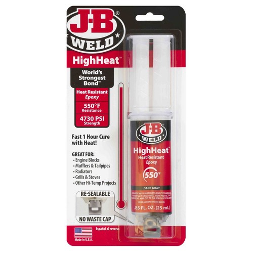 JB Weld Hi Heat Epoxy Syringe - 50197 Auto