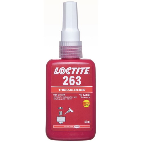 Loctite 263 Threadlocker High Strength Red 50ml - 1307415 Door Hardware