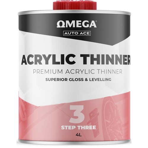 Omega Premium Acrylic Thinners 4L - AA-AT4L Auto