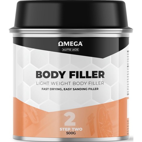 Omega Light Weight Body Filler 500g - AA-LWF500G Auto